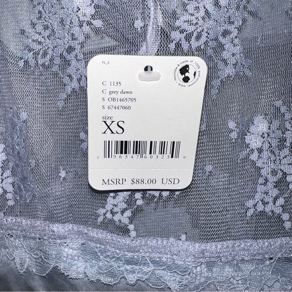 Free People Ready Now Cross Back Lace Mini Slip Dress - Picture 5 of 6